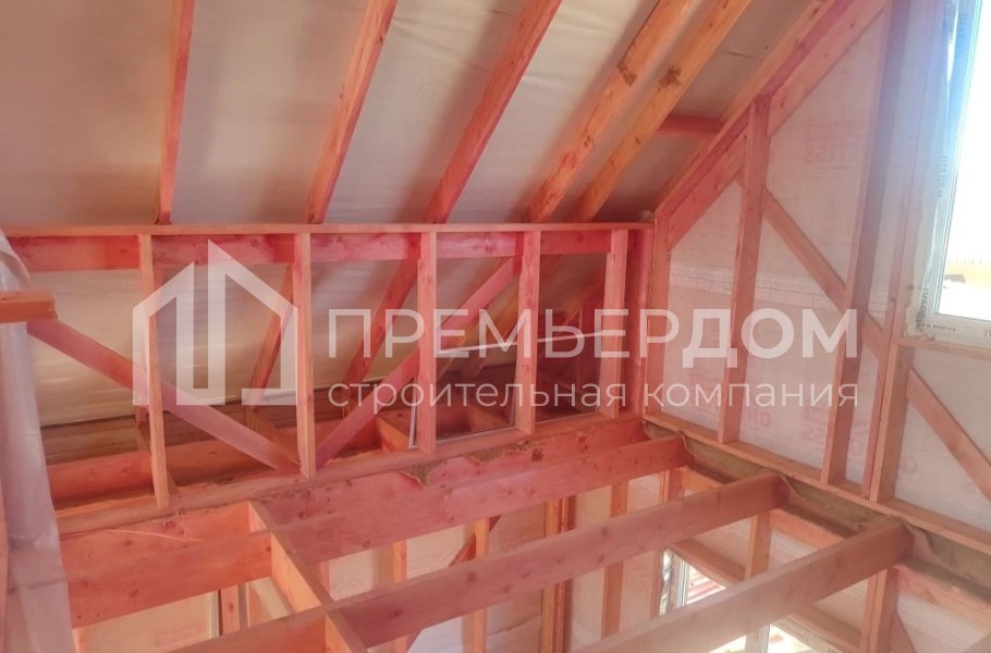 Фото со стройплощадок - Каркасный дом 6х8,5 м