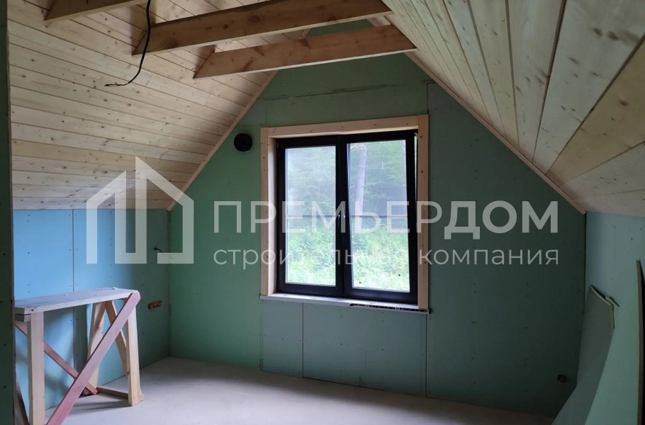 Фото со стройплощадок - Каркасный дом 7,5х12 м.