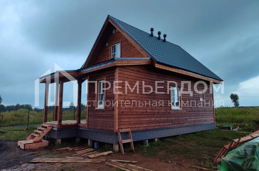 Фото со стройплощадок - Каркасный дом 7,5х10,5 м.