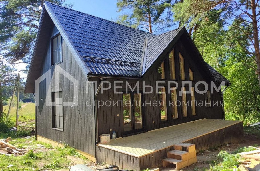Фото со стройплощадок - Каркасный дом 7,5х12 м.