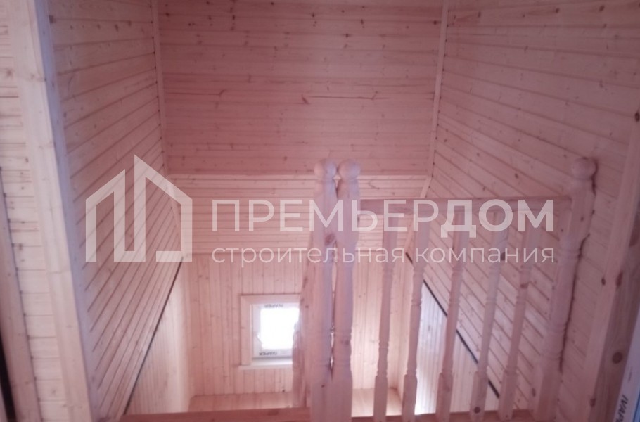 Фото со стройплощадок - Каркасный дом 8х8 м.