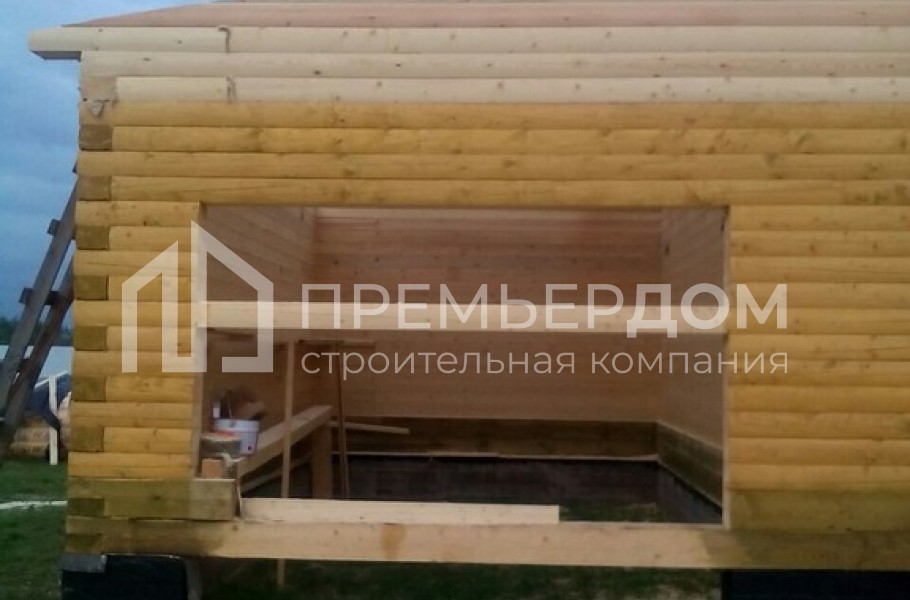 Фото со стройплощадок - Дом 7x9 м. с гаражом 4x7 м.