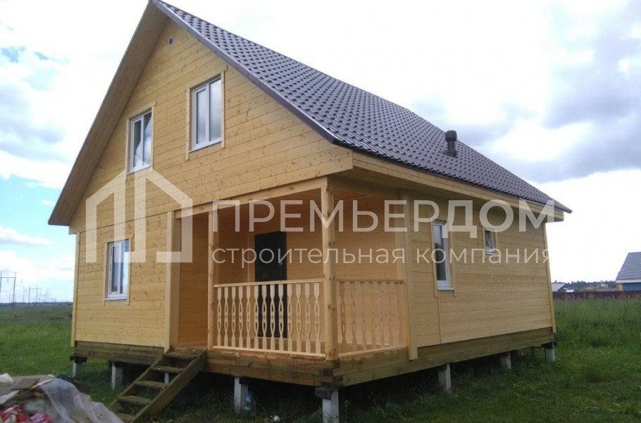 Фото со стройплощадок - Каркасный дом 8х8 м.