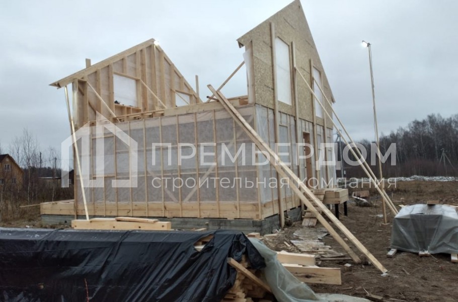 Фото со стройплощадок - Дом по проекту К-30