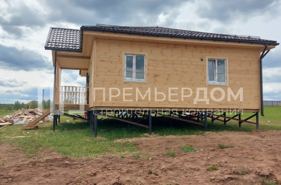 Фото со стройплощадок - Каркасный дом 10×12 м.