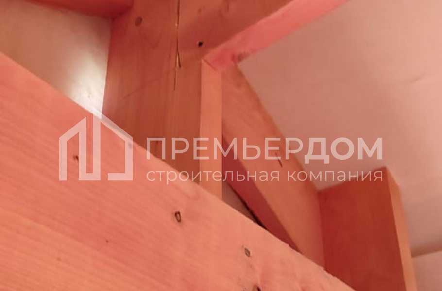 Фото со стройплощадок - Дом из бруса 7,5х8,5 м
