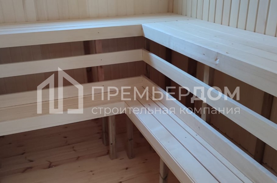 Фото со стройплощадок - Дом из бруса 8х9 м.