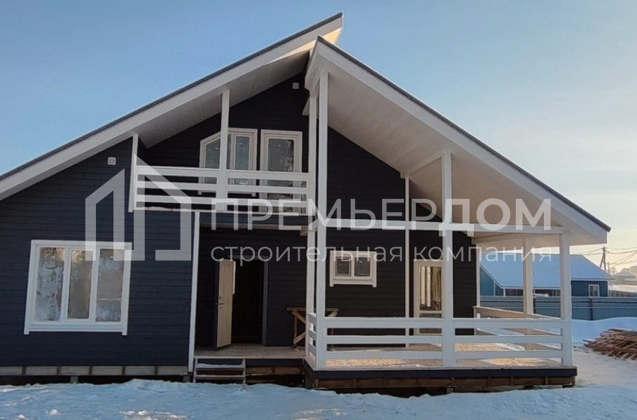 Фото со стройплощадок - Каркасный дом 10.5×12 м.