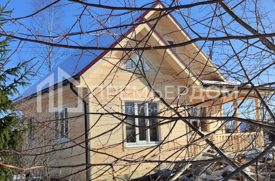 Фото со стройплощадок - Каркасный дом 7×8,5 м.