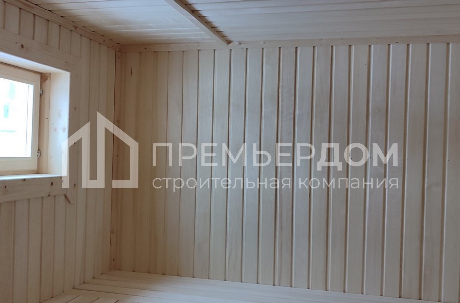 Фото со стройплощадок - Каркасная баня 4,5х6,5 м.