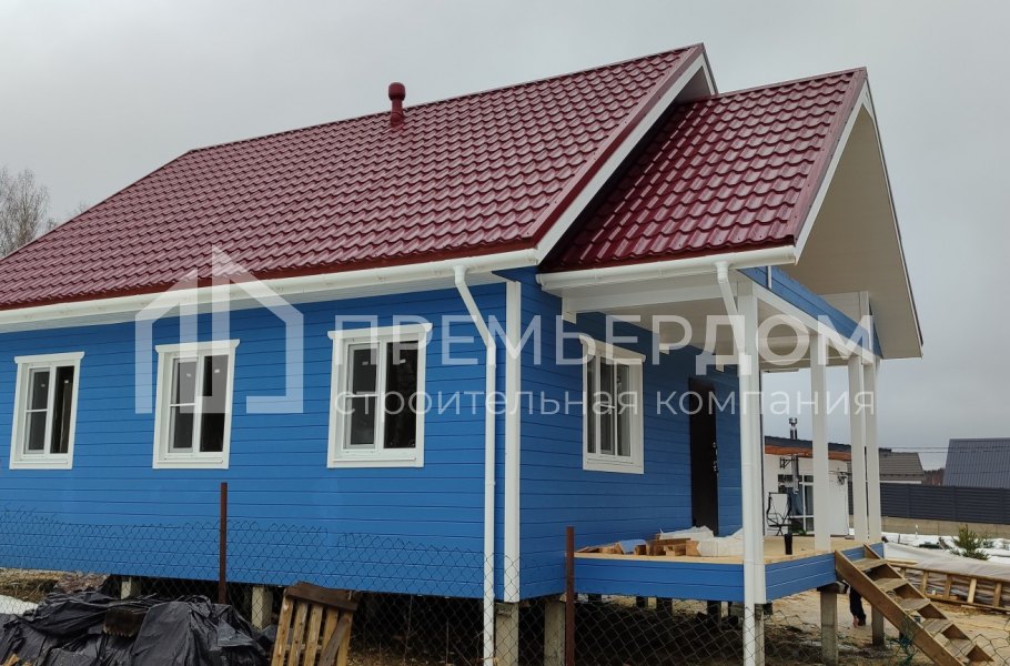 Фото со стройплощадок - Каркасный дом 8х10 м.