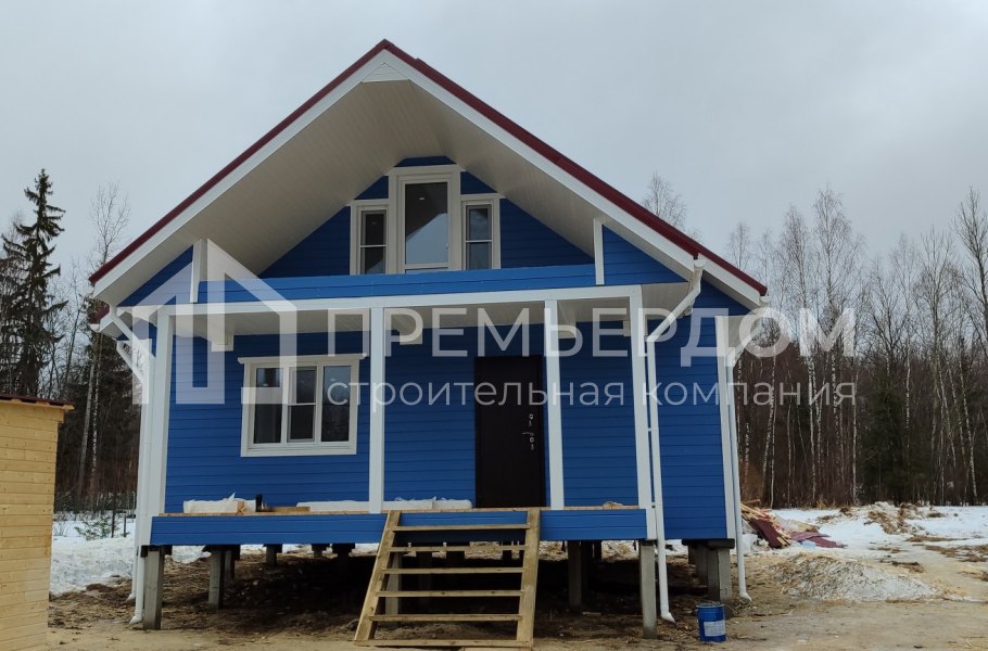 Фото со стройплощадок - Каркасный дом 8х10 м.