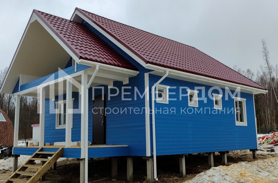 Фото со стройплощадок - Каркасный дом 8х10 м.