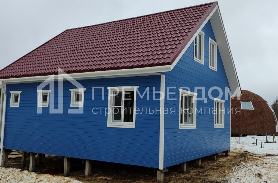 Фото со стройплощадок - Каркасный дом 8х10 м.