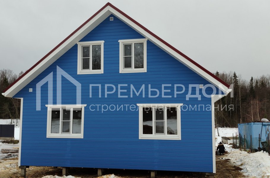 Фото со стройплощадок - Каркасный дом 8х10 м.