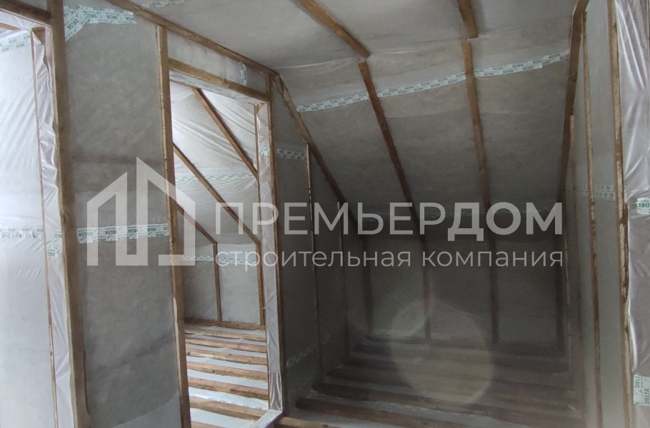 Фото со стройплощадок - Каркасный дом 8х10 м.