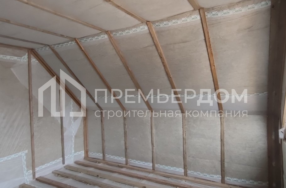 Фото со стройплощадок - Каркасный дом 6х8,5 м.
