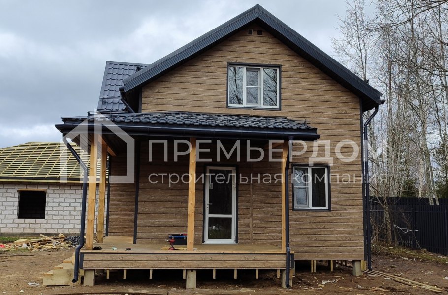 Фото со стройплощадок - Каркасный дом 7х11 м.