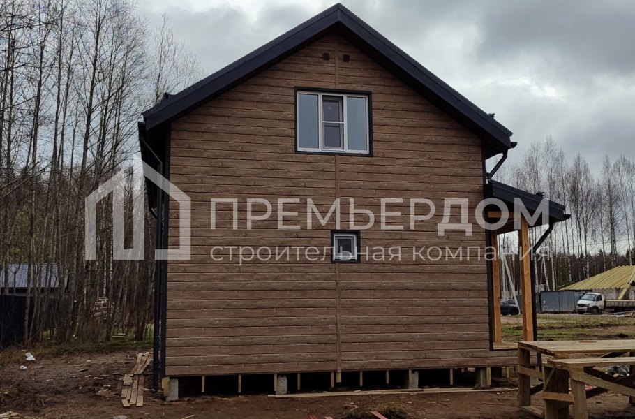 Фото со стройплощадок - Каркасный дом 7х11 м.