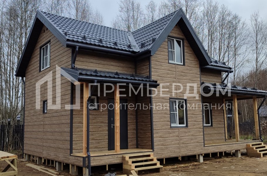 Фото со стройплощадок - Каркасный дом 7х11 м.