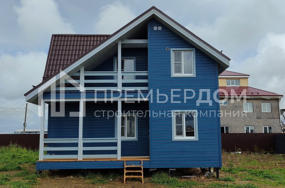 Фото со стройплощадок - Каркасный дом 6х8 м.