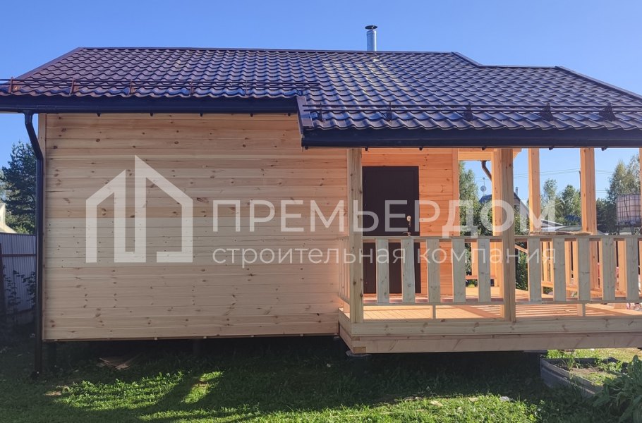 Фото со стройплощадок - Каркасная баня 7,5х8,5 м.