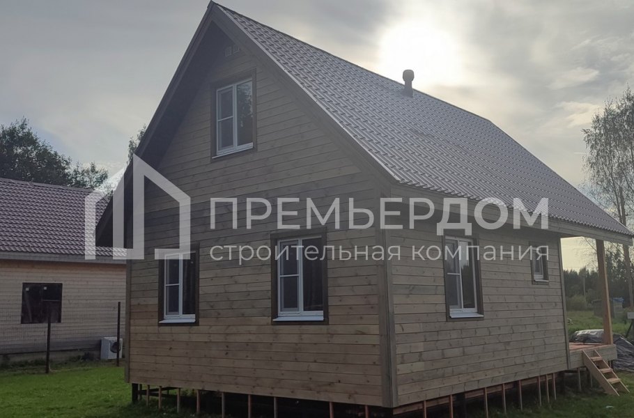 Фото со стройплощадок - Каркасный дом 6х9 м.