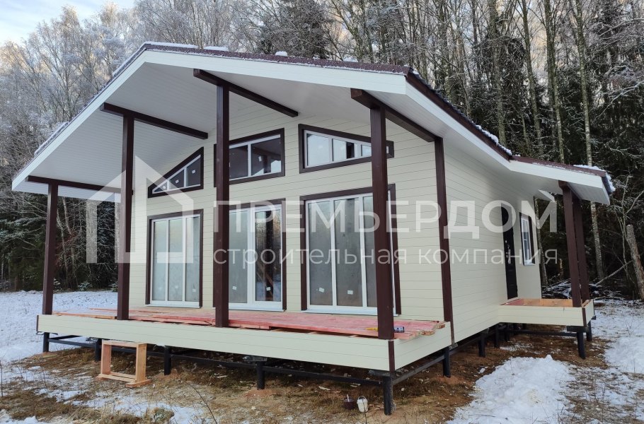 Фото со стройплощадок - Каркасный дом 8х10 м.