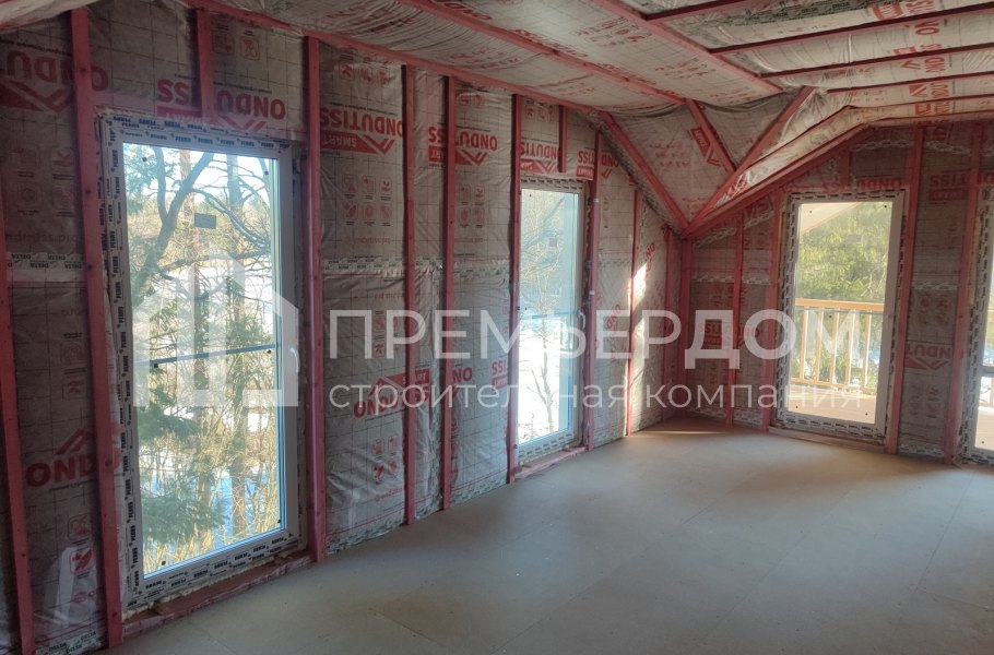 Фото со стройплощадок - Каркасный дом 9х12 м.