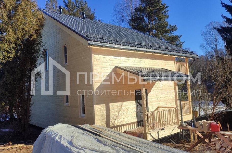 Фото со стройплощадок - Каркасный дом 9х12 м.
