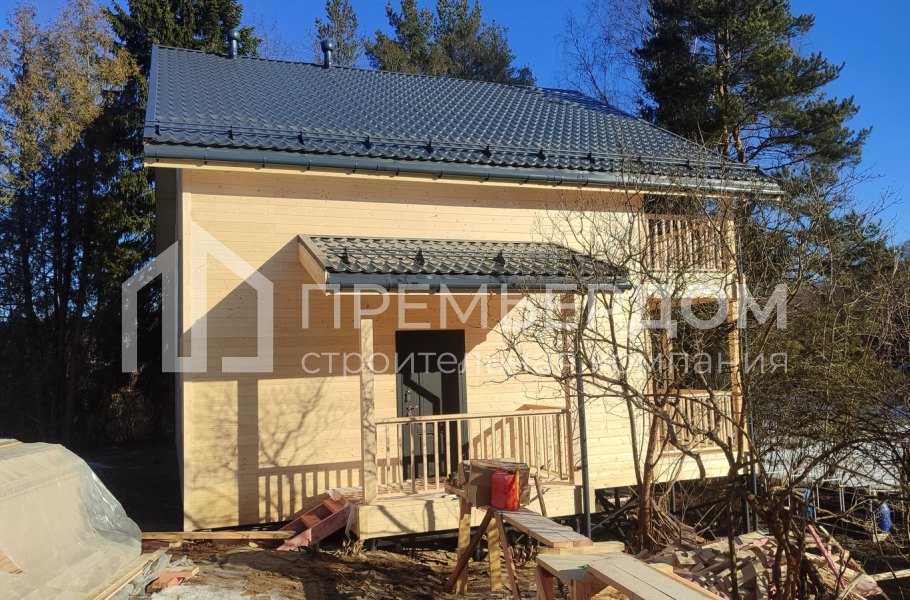 Фото со стройплощадок - Каркасный дом 9х12 м.