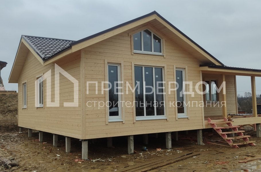 Фото со стройплощадок - Каркасный дом 10х12 м.