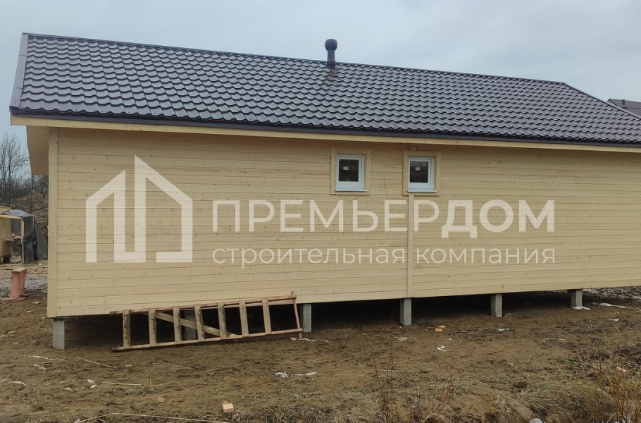 Фото со стройплощадок - Каркасный дом 10х12 м.