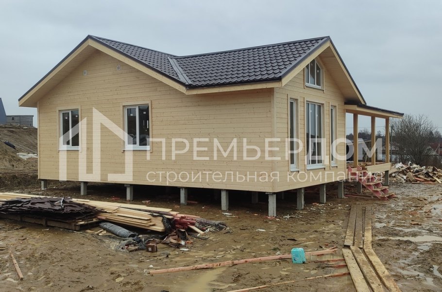 Фото со стройплощадок - Каркасный дом 10х12 м.