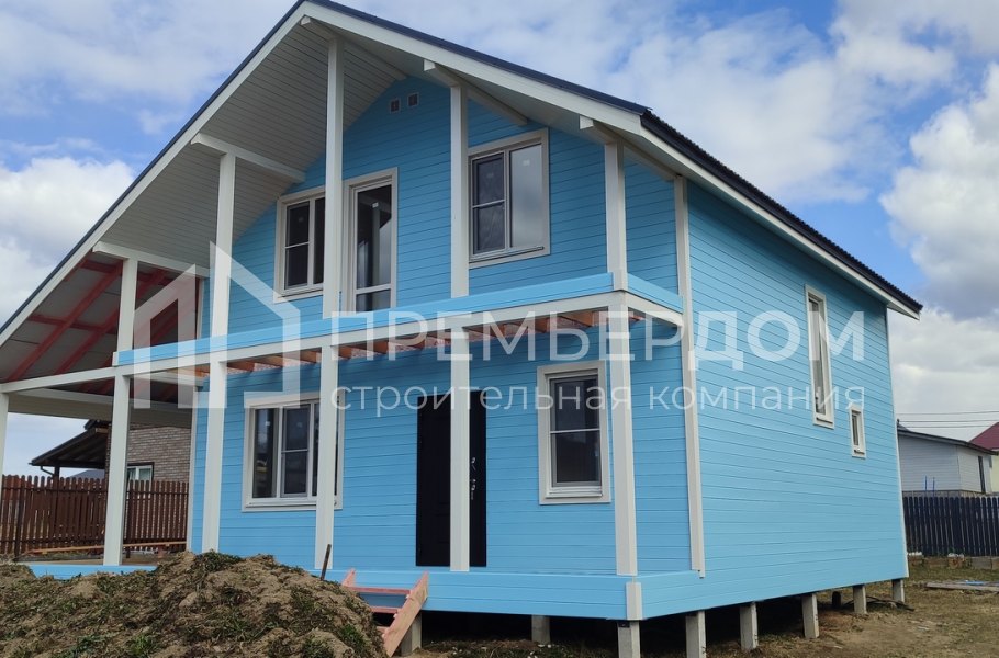 Фото со стройплощадок - Каркасный дом 11х10 м.