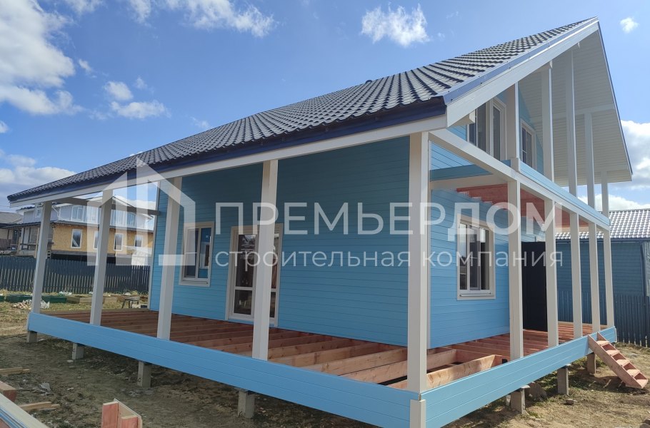 Фото со стройплощадок - Каркасный дом 11х10 м.