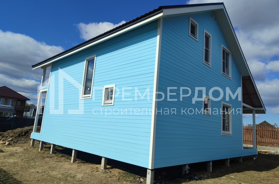 Фото со стройплощадок - Каркасный дом 11х10 м.