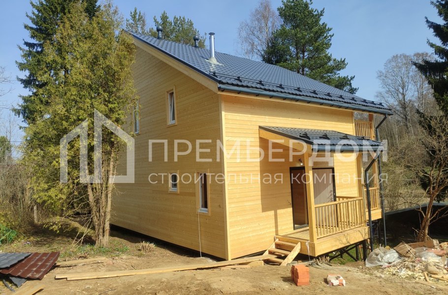 Фото со стройплощадок - Каркасный дом 9х13 м.