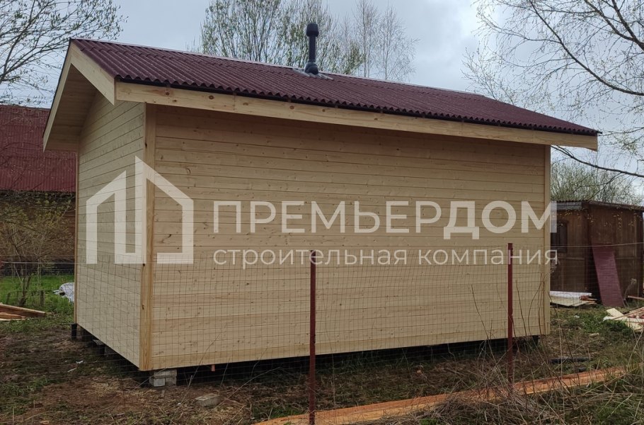 Фото со стройплощадок - Каркасный дом 4х6 м.