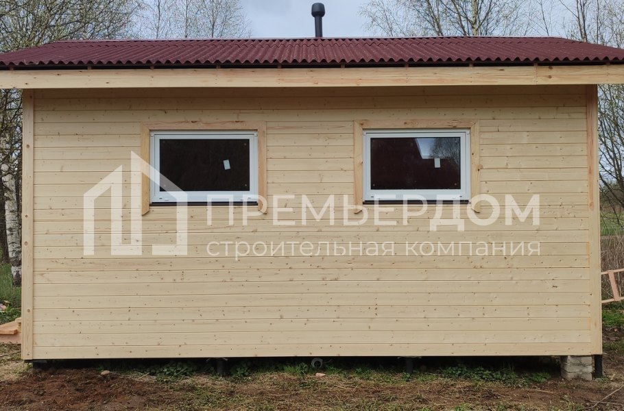 Фото со стройплощадок - Каркасный дом 4х6 м.