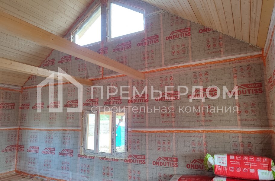 Фото со стройплощадок - Каркасный дом 7,6х11,7 м.