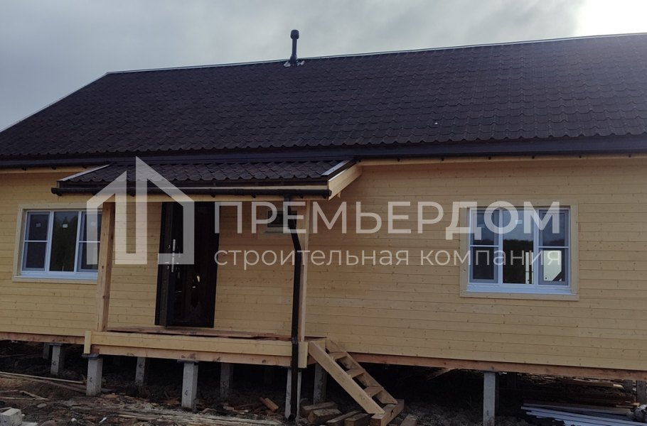 Фото со стройплощадок - Каркасный дом 7,6х11,7 м.