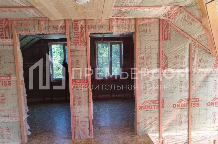 Фото со стройплощадок - Каркасный дом 10х7,5 м.