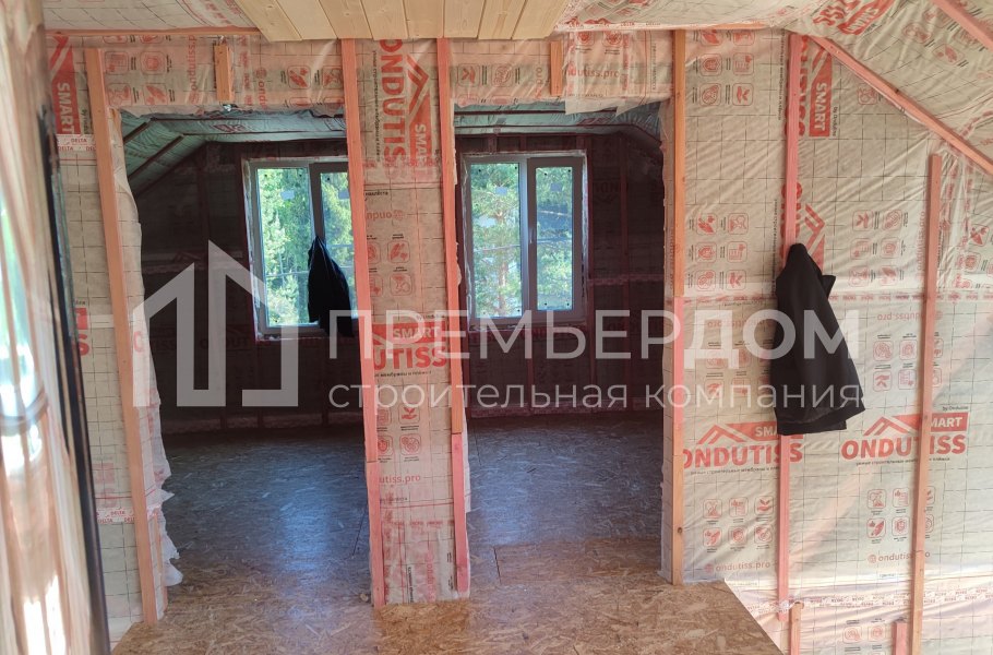 Фото со стройплощадок - Каркасный дом 10х7,5 м.