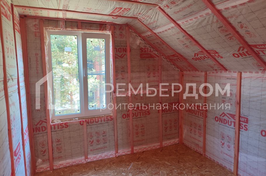 Фото со стройплощадок - Каркасный дом 10х7,5 м.