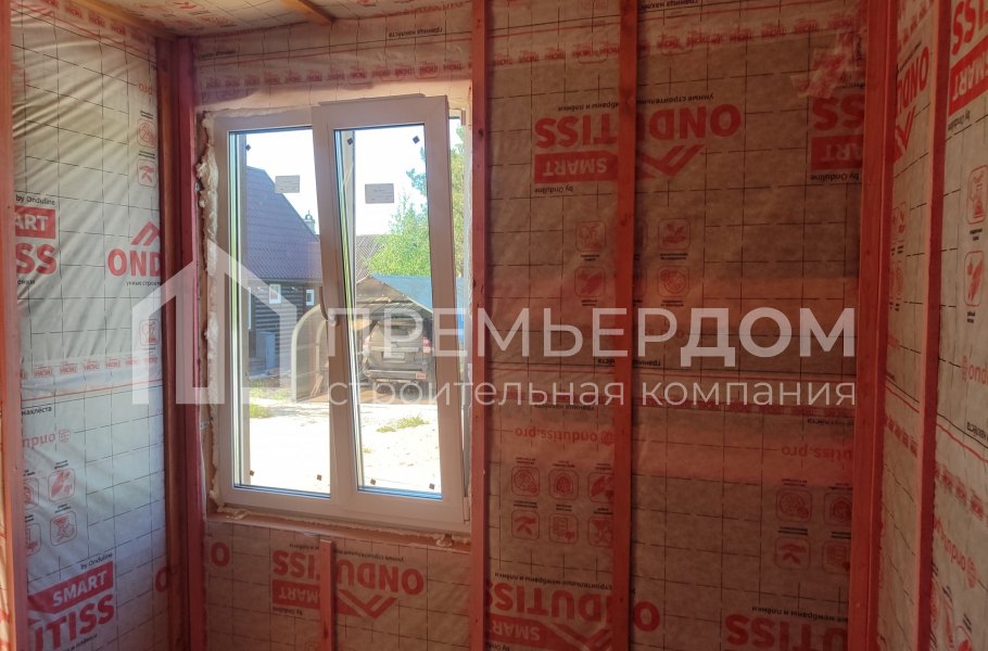 Фото со стройплощадок - Каркасный дом 10х7,5 м.