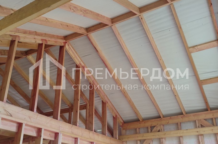 Фото со стройплощадок - Каркасный дом 9,5х10 м.