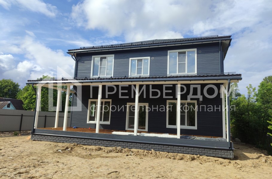 Фото со стройплощадок - Каркасный дом 12х16 м.