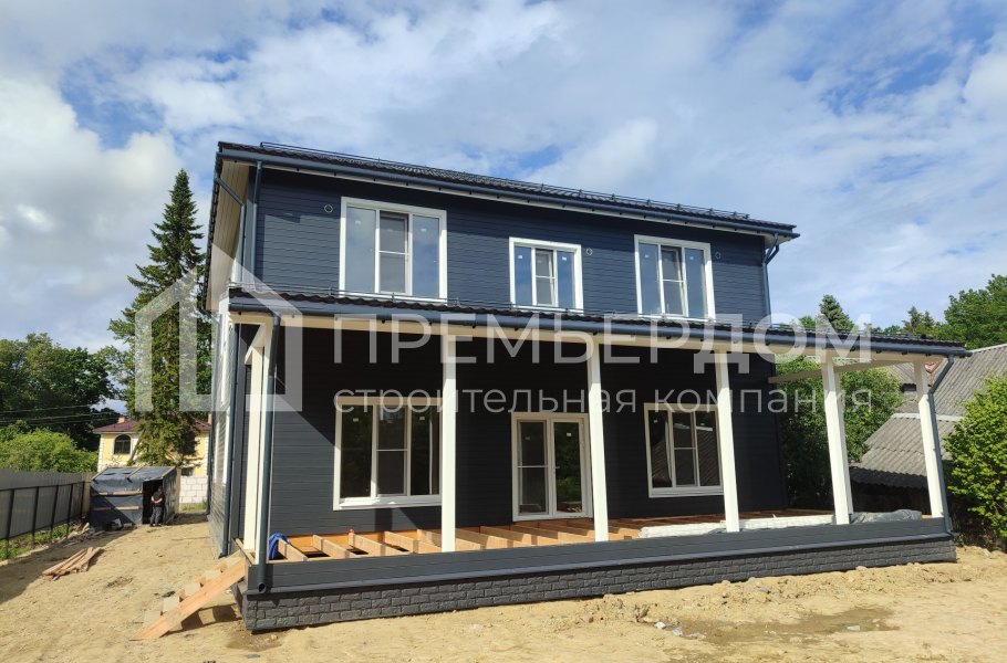 Фото со стройплощадок - Каркасный дом 12х16 м.