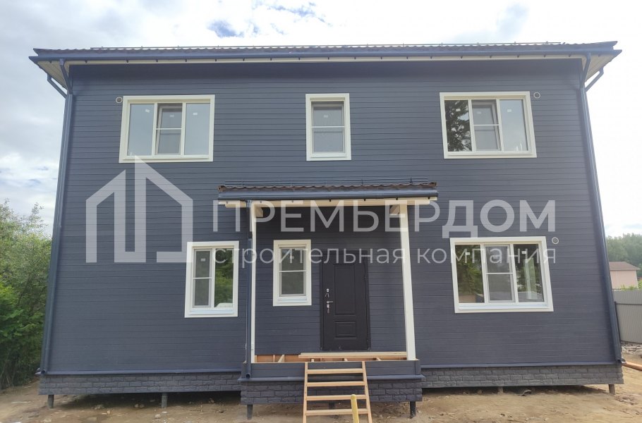 Фото со стройплощадок - Каркасный дом 12х16 м.